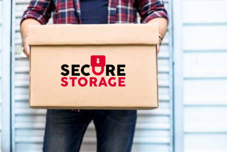 Man Holding Secure Storage Box