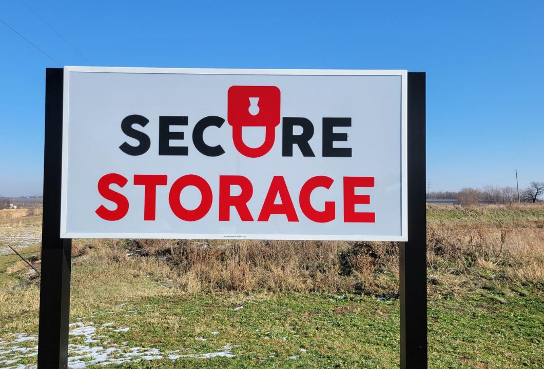 Secure Storage in Cottage Grove signage